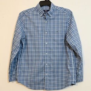 Vineyard Vines Classic Fit Tucker Shirt Blue Gingham Check Men’s L
